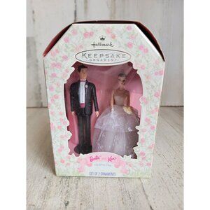Hallmark Barbie Ken wedding day‎ ornament Xmas vintage